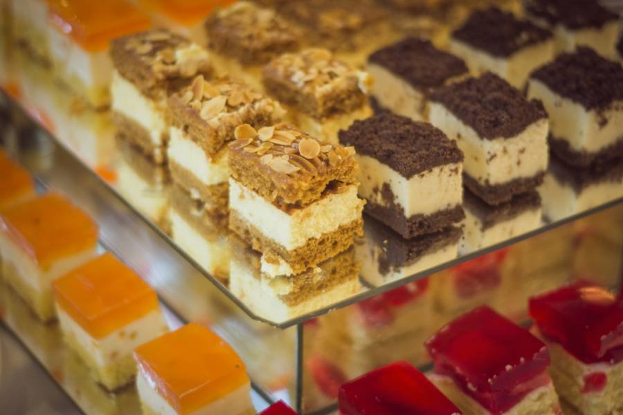Slices of cake