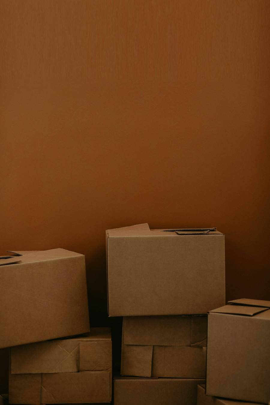 Stack of cardboard boxes